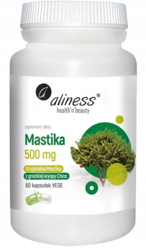 Aliness MASTIKA ORYGINALNA 500 mg ŻOŁĄDEK JELITA