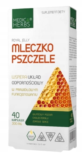 Medica Herbs Mleczko Pszczele Liofilizowane 40kaps