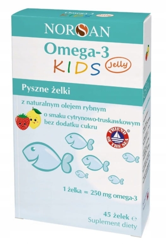 Norsan Omega-3 Kids żelki 45 szt. odporność dzieci