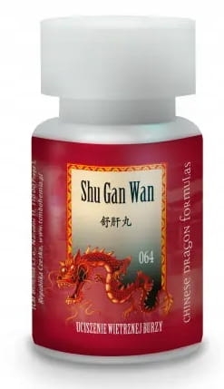 T064 Shu Gan Wan 200kapsułek Chińskie Zioła Wzdęcia Trawienie