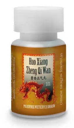 T101 Huo Xiang Zheng Qi Wan 200kulek Chińskie Zioła Jelita Biegunka