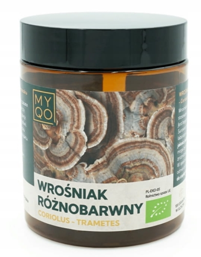 MYQO Coriolus BIO Wrośniak Różnobarwny Ekstrakt w Proszku 30% 100g PROSZEK