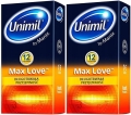 Prezerwatywy Unimil MAX LOVE 12sztOpóźniające Wytrysk Wydłużające Sex