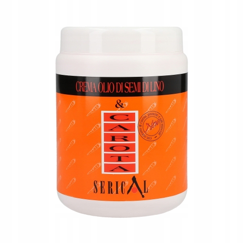 Kallos Serical CREMA CAROTA 1000ml Maska do Włosów Marchew i Olej Lniany