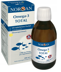 NORSAN TOTAL OMEGA-3 OLEJ rybny z wit. D3 200ml