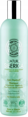 NATURA SIBERICA Szampon Przeciwłupieżowy do Włosów 400ml Skóra Wrażliwa