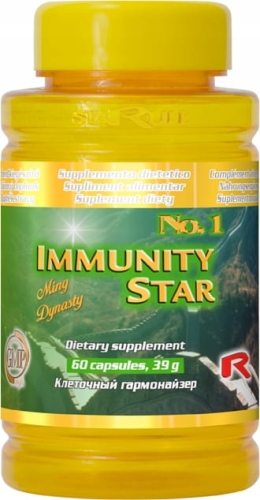Starlife IMMUNITY STAR Ekstrakty Ziołowe dla Wsparcia Odporności 60kaps
