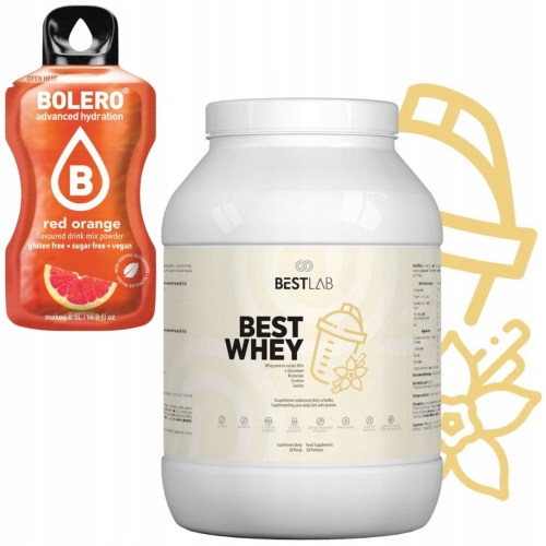 BestLab BestWhey ODŻYWKA BIAŁKOWA Whey Białko Kreatyna Best Lab 900g + GRATIS