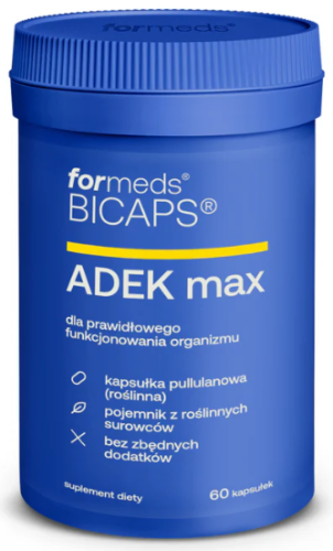 ForMeds BICAPS ADEK MAX WITAMINA A D3 E K2 60kaps