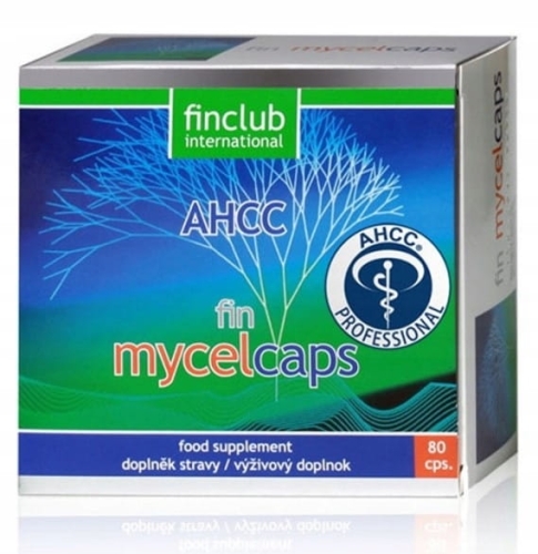 FIN MYCELCAPS z Finlandii 80kapsułek AHCC Oryginalny FINCLUB Odporność