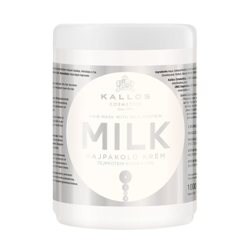 KALLOS Maska do Włosów MILK Proteiny Mleczne Odżywcza Nawilżająca 1L