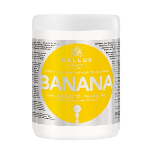 KALLOS Maska do Włosów BANANA Wzmacniająca Bananowa 1000ml