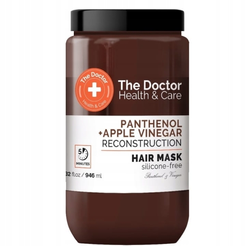 The Doctor Maska do Włosów Ocet Jabłkowy Pantenol Regenerująca 946ml