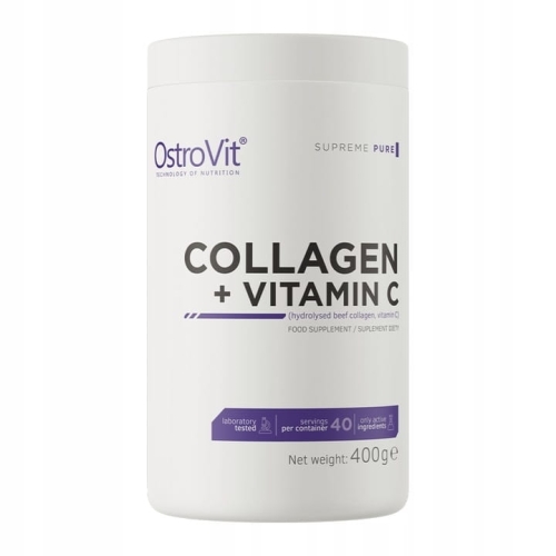 OstroVit COLLAGEN + Witamina C Kolagen w proszku do Picia STAWY 400g