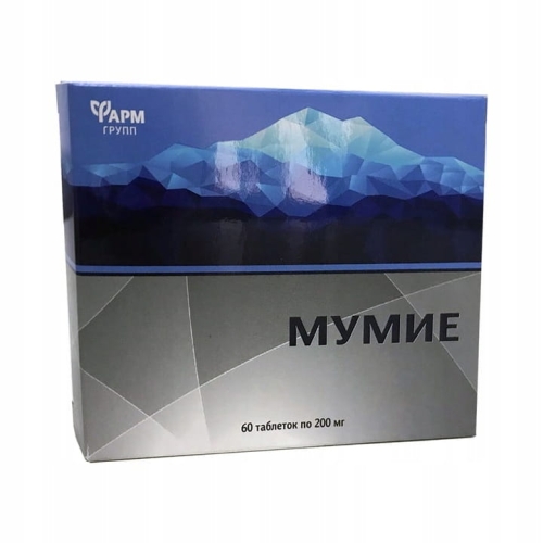 MUMIO Oczyszczone SHILAJIT AŁTAJSKIE 200mg 60 tabletek