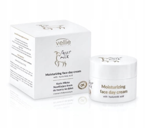 VELLIE Kozie Mleko Krem Nawilżający do Twarzy na Dzień 50ml