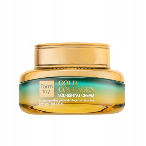 FARMSTAY Gold Collagen Nawilżający Krem do Twarzy Kolagen Złoto 55ml