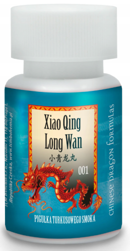 T001 Xiao Qing Long Wan Chińskie Zioła 200 kulek Katar Kaszel Flegma