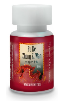 T055 Fu Ke Zhong Zi Wan Chińskie Zioła 200kulek Zaburzenia Cyklu Miesiączka