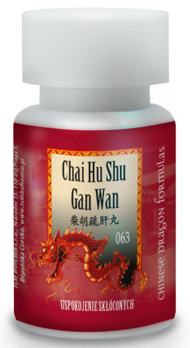 T063 Chai Hu Shu Gan Wan Chińskie Zioła 063 Drażliwość Stres 200kulek