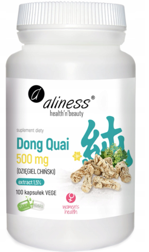 Aliness DONG QUAI Dzięgiel Chiński LIBIDO MENOPAUZA 100kaps 