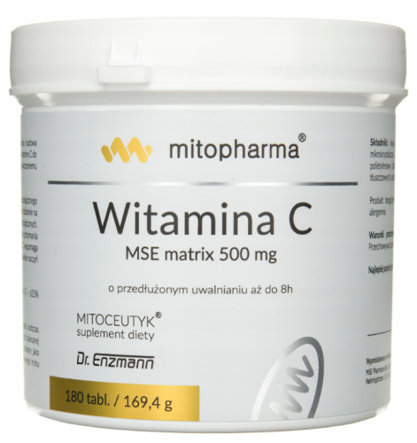Mito-Pharma Dr Enzmann Witamina C MSE Matrix 500mg 180tabletek