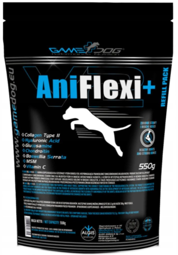 Game Dog AniFlexi + V2 Kolagen Chrząstki Stawy GameDog Proszek dla Psa Refill Pack 550g